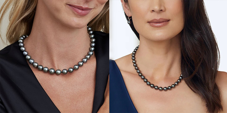 how to wear black pearls